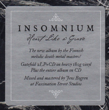 Insomnium Heart Like A Grave, Century Media germany, LP blue