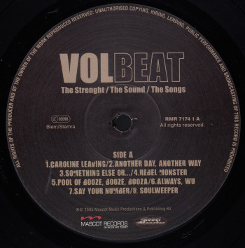 Volbeat The Strength / The Sound / The Songs, Mascot Records europe, LP Misprint