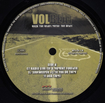 Volbeat Rock The Rebel / Metal The Devil, Mascot Records europe, LP