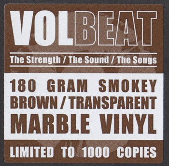 Volbeat The Strength / The Sound / The Songs, Mascot Records france, LP Smokey brown/transparent marble