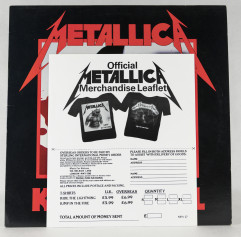 Metallica Kill'Em All, Music For Nations france, LP