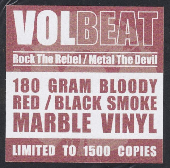 Volbeat Rock The Rebel / Metal The Devil, Mascot Records europe, LP red/black marble
