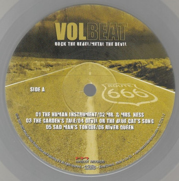 Volbeat Rock The Rebel / Metal The Devil, Mascot Records europe, LP Glow in the dark