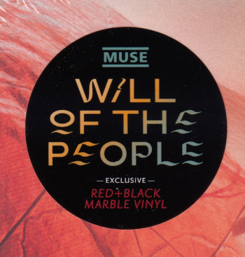 Muse Will Of The People, Warner Records, Helium 3 germany, LP red/black marble