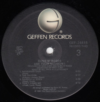 Guns N' Roses Use Your Illusion I, Geffen Records usa, LP
