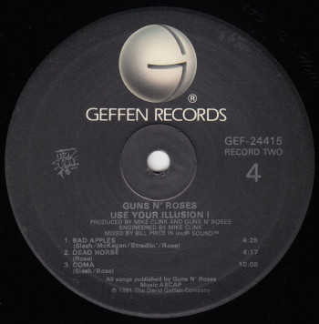 Guns N' Roses Use Your Illusion I, Geffen Records usa, LP