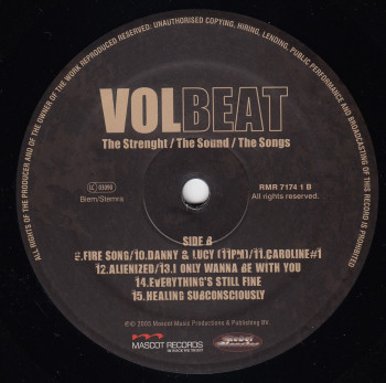 Volbeat The Strength / The Sound / The Songs, Mascot Records, Rebel Monster Records europe, LP