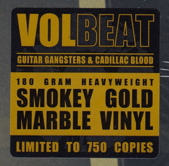 Volbeat Guitar Gangsters & Cadillac Blood, Mascot Records europe, LP Smokey gold marbled