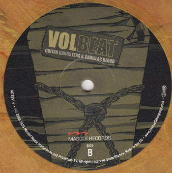 Volbeat Guitar Gangsters & Cadillac Blood, Mascot Records europe, LP Shiny gold marbled