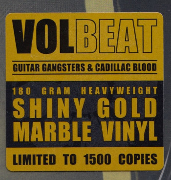Volbeat Guitar Gangsters & Cadillac Blood, Mascot Records europe, LP Shiny gold marbled