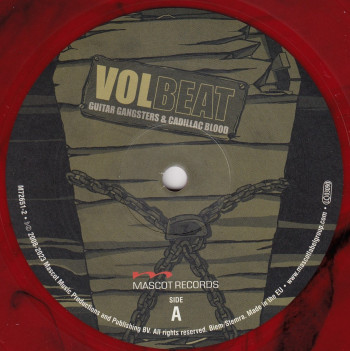 Volbeat Guitar Gangsters & Cadillac Blood, Mascot Records europe, LP red/black smoked marbled