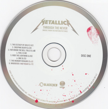 Metallica Through The Never, Blackened/Vertigo germany, CD