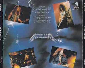 Metallica Ride The Lightning, Music For Nations france, CD