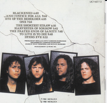 Metallica ...And Justice For All, Universal japan, CD