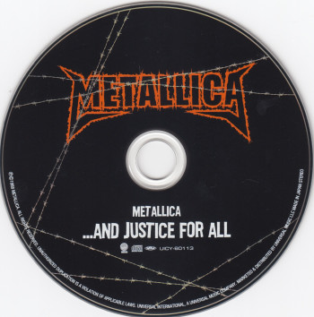 Metallica ...And Justice For All, Universal japan, CD