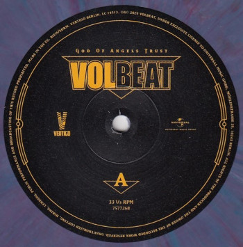 Volbeat God of Angels Trust, Vertigo europe, LP mystery color