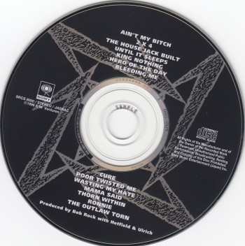 Metallica Load, Sony japan, CD Promo