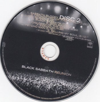 Black Sabbath Reunion, Sony japan, CD Promo