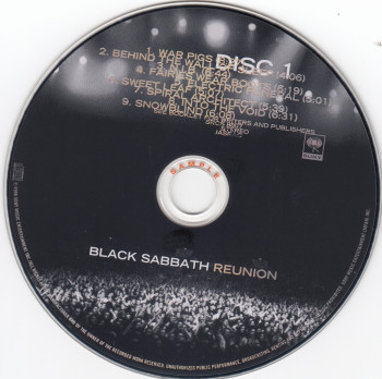 Black Sabbath Reunion, Sony japan, CD Promo