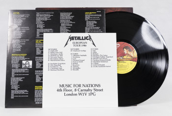 Metallica Master Of Puppets, Music For Nations united kingdom, LP