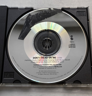 Metallica Don't Tread On Me, Elektra usa, CD Promo