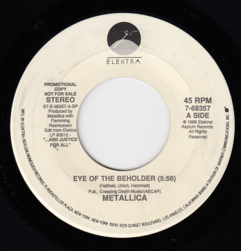 Metallica Eye Of The Beholder, Elektra/Asylum usa, 7" Promo