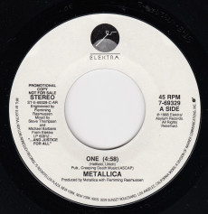 Metallica One, Elektra/Asylum usa, 7" Promo