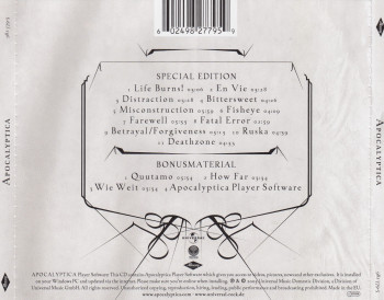 Apocalyptica Apocalyptica, Vertigo/Mercury/Universal europe, CD