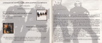 Apocalyptica Cult, Vertigo/Mercury/Universal mexico, CD Promo