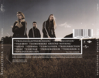 Apocalyptica Reflections, Universal, Mercury/Island europe, CD