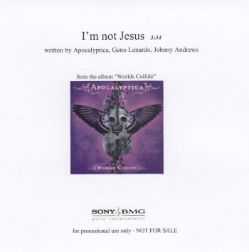 Apocalyptica I'm not jesus, Sony/BMG europe, Single Promo