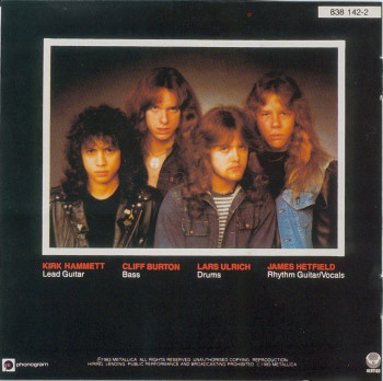 Metallica Kill'Em All, Vertigo/Polygram argentina, CD Promo Misprint