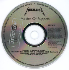 Metallica Master Of Puppets, Vertigo/Polygram argentina, CD Promo