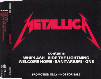 Metallica Whiplash, Vertigo/Phonogram united kingdom, CD Promo
