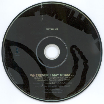 Metallica Wherever I May Roam, Elektra usa, CD Promo