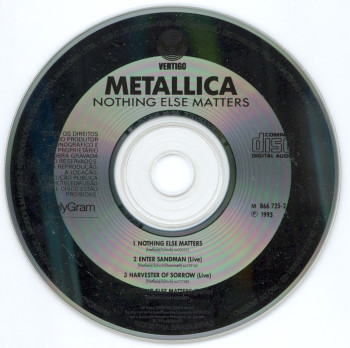 Metallica Nothing Else Matters, Vertigo/Polygram brazil, Maxi