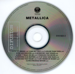 Metallica Metallica, Vertigo argentina, CD Promo