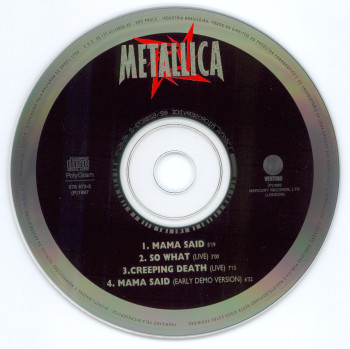 Metallica Mama Said, Vertigo/Polygram brazil, Maxi
