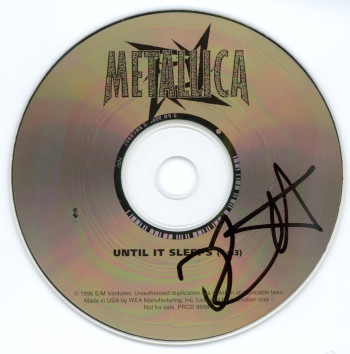 Metallica Until It Sleeps, Elektra usa, CD Promo