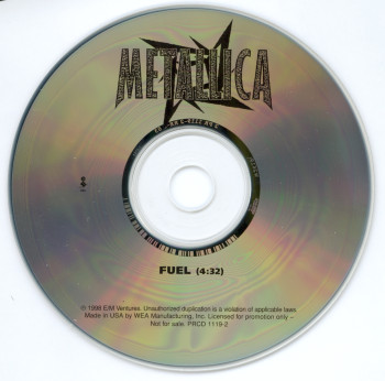 Metallica Fuel, Elektra usa, CD Promo
