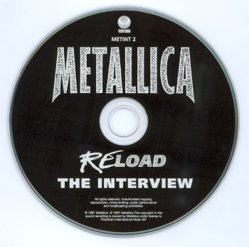 Metallica Reload - "The Interview", Vertigo united kingdom, CD Promo