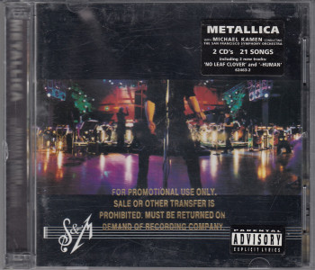 Metallica S&M, Elektra usa, CD Promo