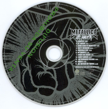 Metallica St Anger, Universal argentina, CD Promo