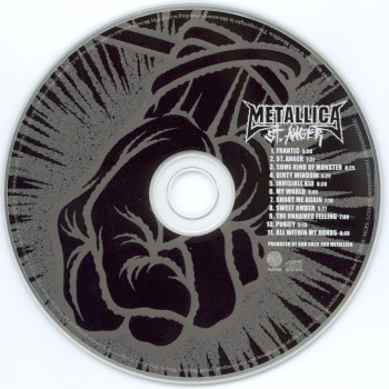 Metallica St Anger, Vertigo united kingdom, CD Promo