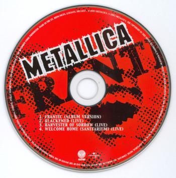 Metallica Frantic, Vertigo germany, Maxi