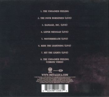 Metallica The Unnamed Feeling, Vertigo united kingdom, CD