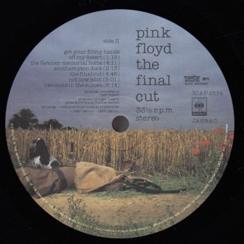 Pink Floyd The Final Cut, CBS/Sony japan, LP