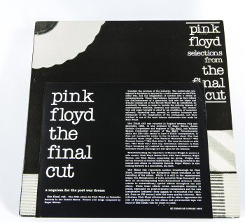 Pink Floyd Selections from The Final Cut, Columbia records usa, EP Promo