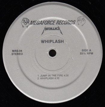 Metallica Whiplash, Megaforce usa, 12" Promo
