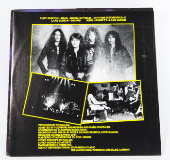 Metallica Ride The Lightning, Elektra/WEA australia, LP